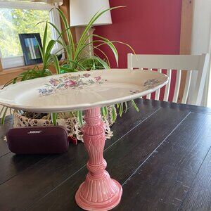 Edwin M. Knowles China Co Vintage Birdfeeder